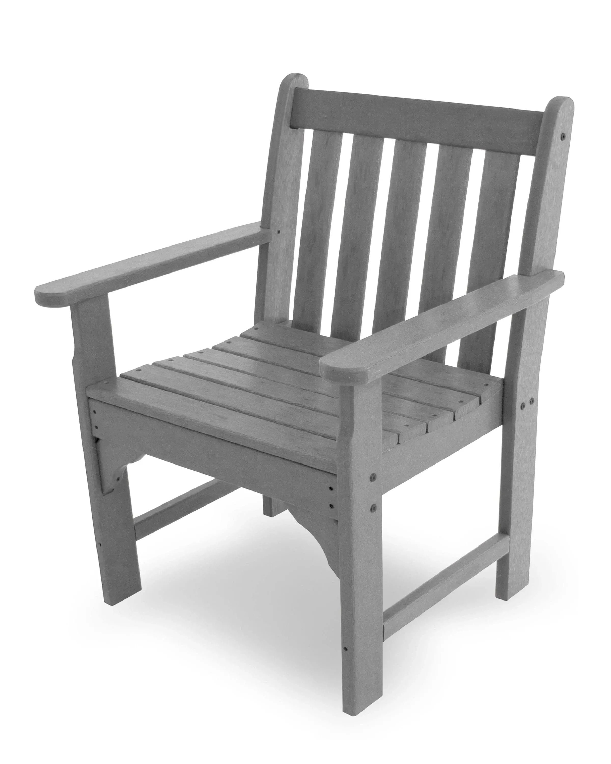 POLYWOOD Vineyard Garden Arm Chair - Slate Grey : BBQGuys