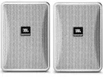 JBL Professional Control 23-1-WH Ultra-Compact Indoor/Outdoor Background/Foreground Speaker, White, Sold as Pair