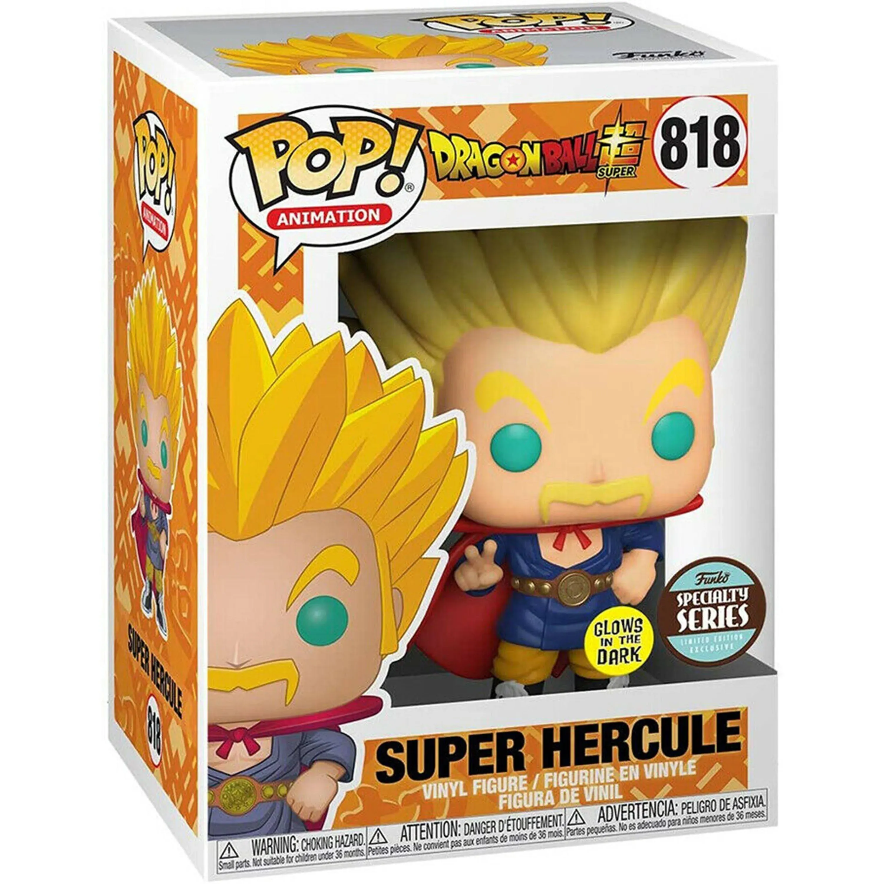 Funko Pop! Animation - Dragon Ball Super Super Saiyan Hercule (Glow) (Specialty ...