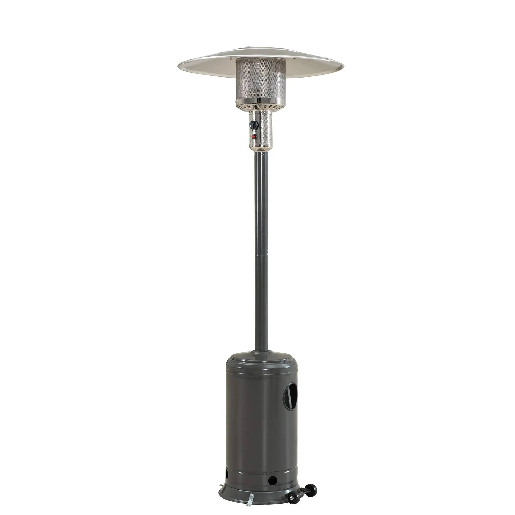 Sunjoy 47,000 Btu Avanti Outdoor Portable Propane Heater For Patio And, Gray