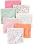 Simple Joys by Carter's Baby Girls' 7-Pack Flannel Receiving Blankets