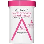 Almay Makeup Remover Pads, Micellar Gentle, Longwear &amp; Waterproof, Hypoallergenic, Fragrance Free, Dermatologist &amp; Ophthalmologist Tested, 120 Pads (Pack of 1)