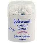 JOHNSON&#039;S Baby Cotton Buds (200 Buds) Naturally 100% Pure Cotton - Pack of 2