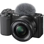 Sony Alpha ZV-E10 Mirrorless Camera Black, with 16-50mm Lens