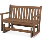 POLYWOOD Teak Traditional Garden 48" Glider