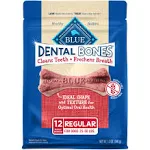 Blue Buffalo Dog Treats, Dental Bones, Regular - 12 oz