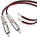 14awg 5ft Red/black Rca Plug To Speaker Wirespeaker Bare Cable To Rca Plug Adap