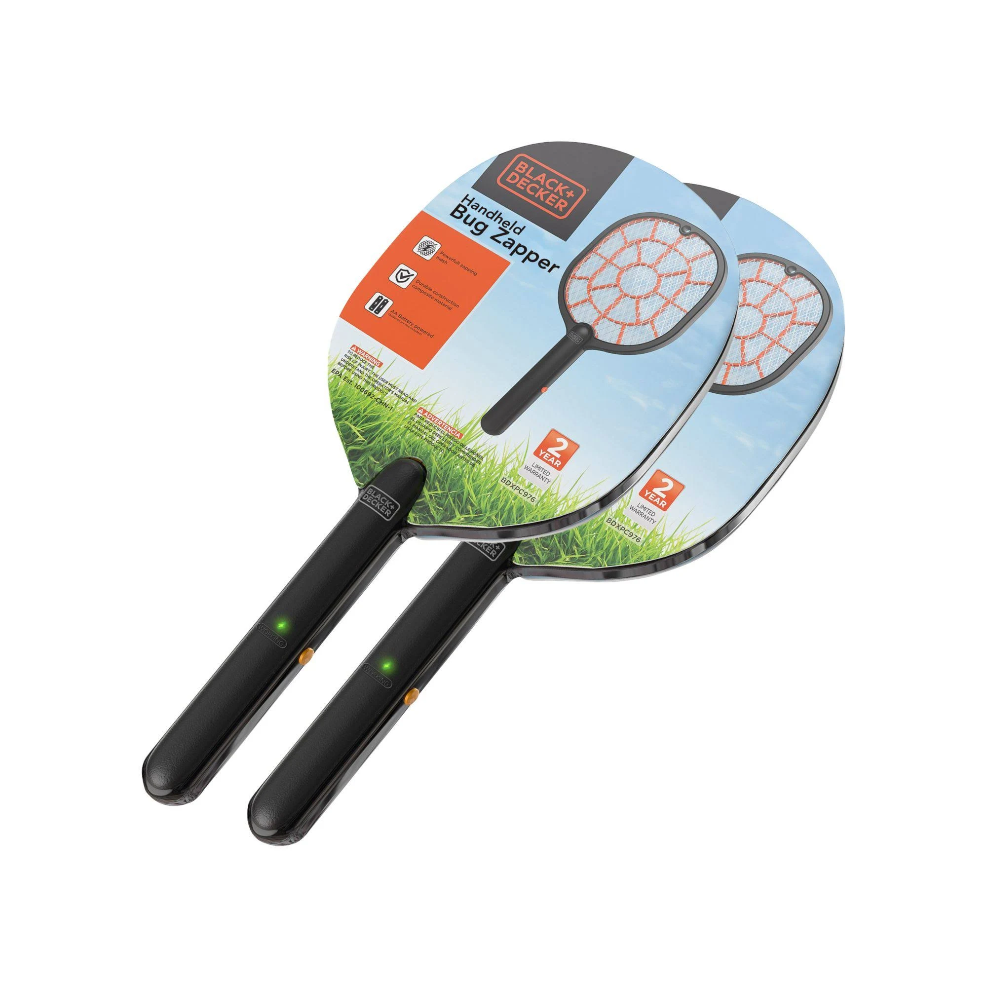 Black Decker Electric Fly Swatter and Zapper 2 pk.