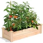 Greenes Fence Raised Garden Bed 11&#034;x48&#034;x16&#034; Natural Cedar Rectangular Modular