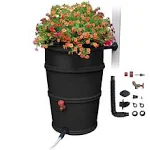 Earthminded RainStation 50 gal. Rain Barrel - Color: Recycled Black