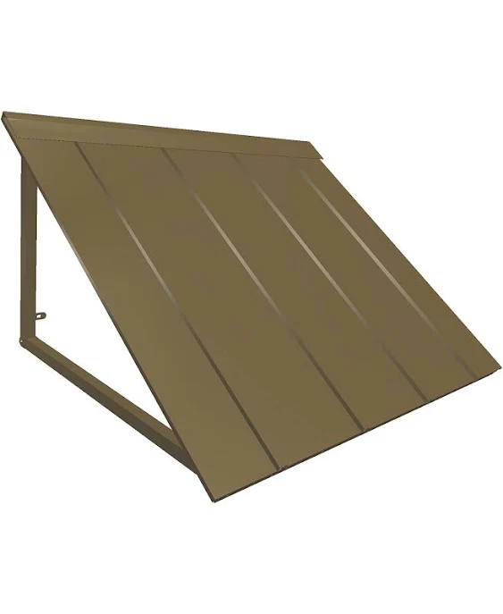 8.7 ft. Houstonian Metal Standing Seam Fixed Awning (104 in. W x 24 in. H x 24 in. D) Copper