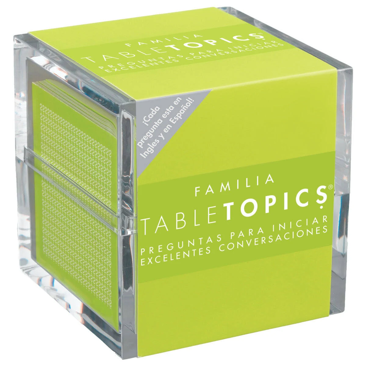 TableTopics - Familia En Espanol - The Perfect Card Game to Learn Spanish & Practice Your Spanish, Fun Question Card Game to Play with Friends & Family, 135 Question Cards to Start New Conversations