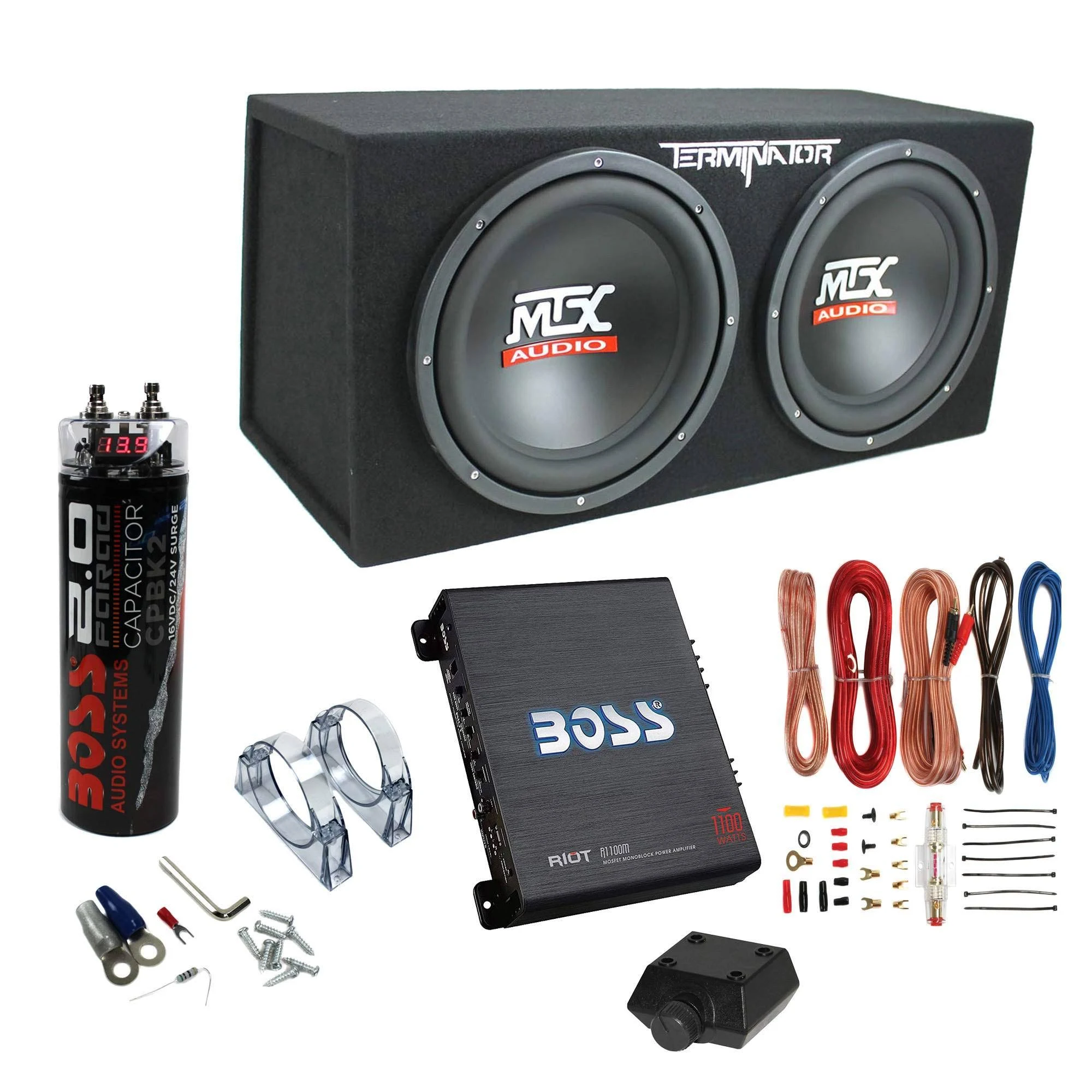 MTX TNE212D 12" 1200W Dual Loaded Subwoofer