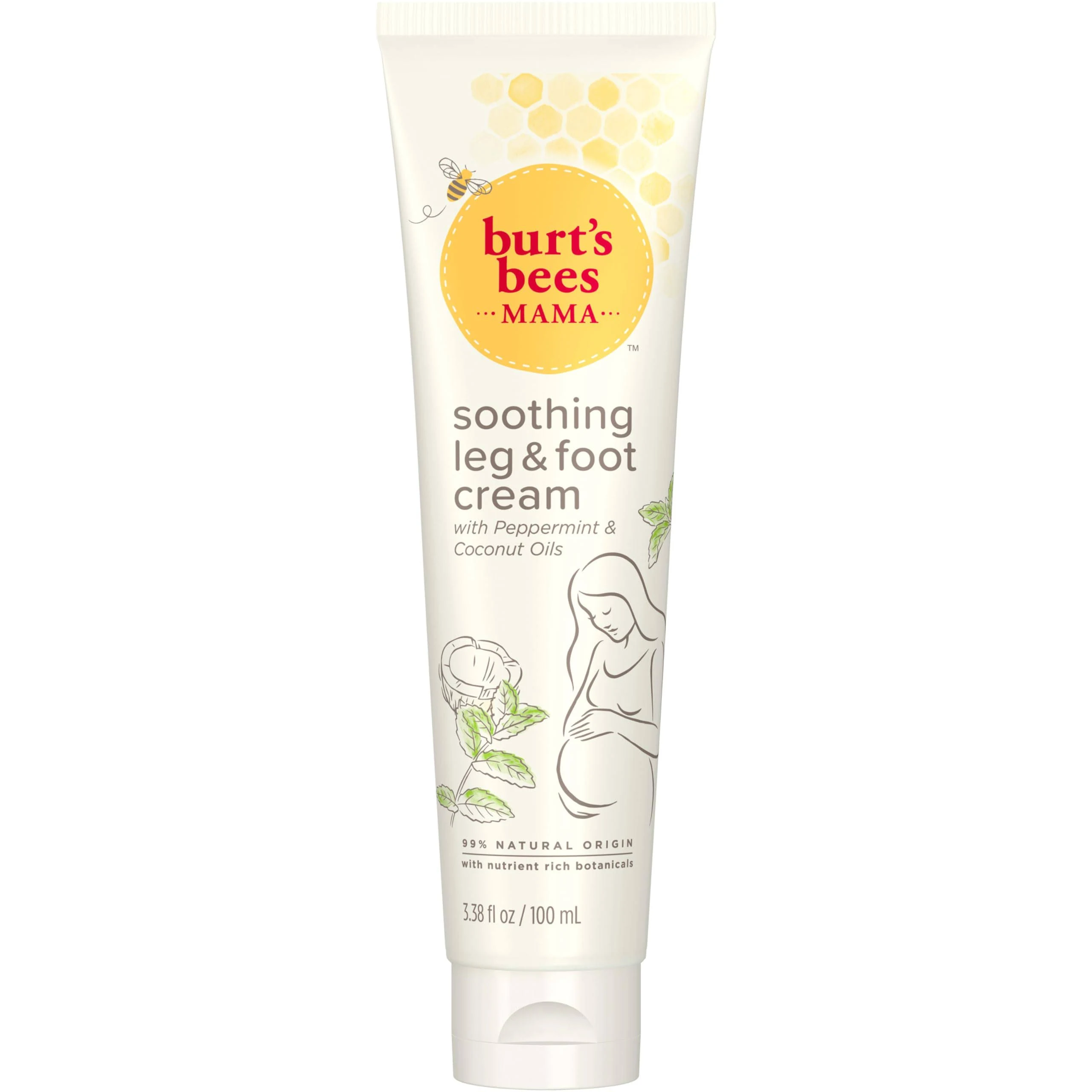 Burt's Bees Mama Bee Crema para piernas y pies - 3.38oz