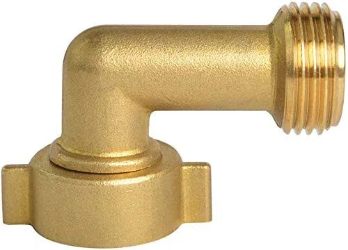 Hydro Master Garden Hose Elbow with Solid Brass 90 Degree 3/4" FHT x 3/4" MHT