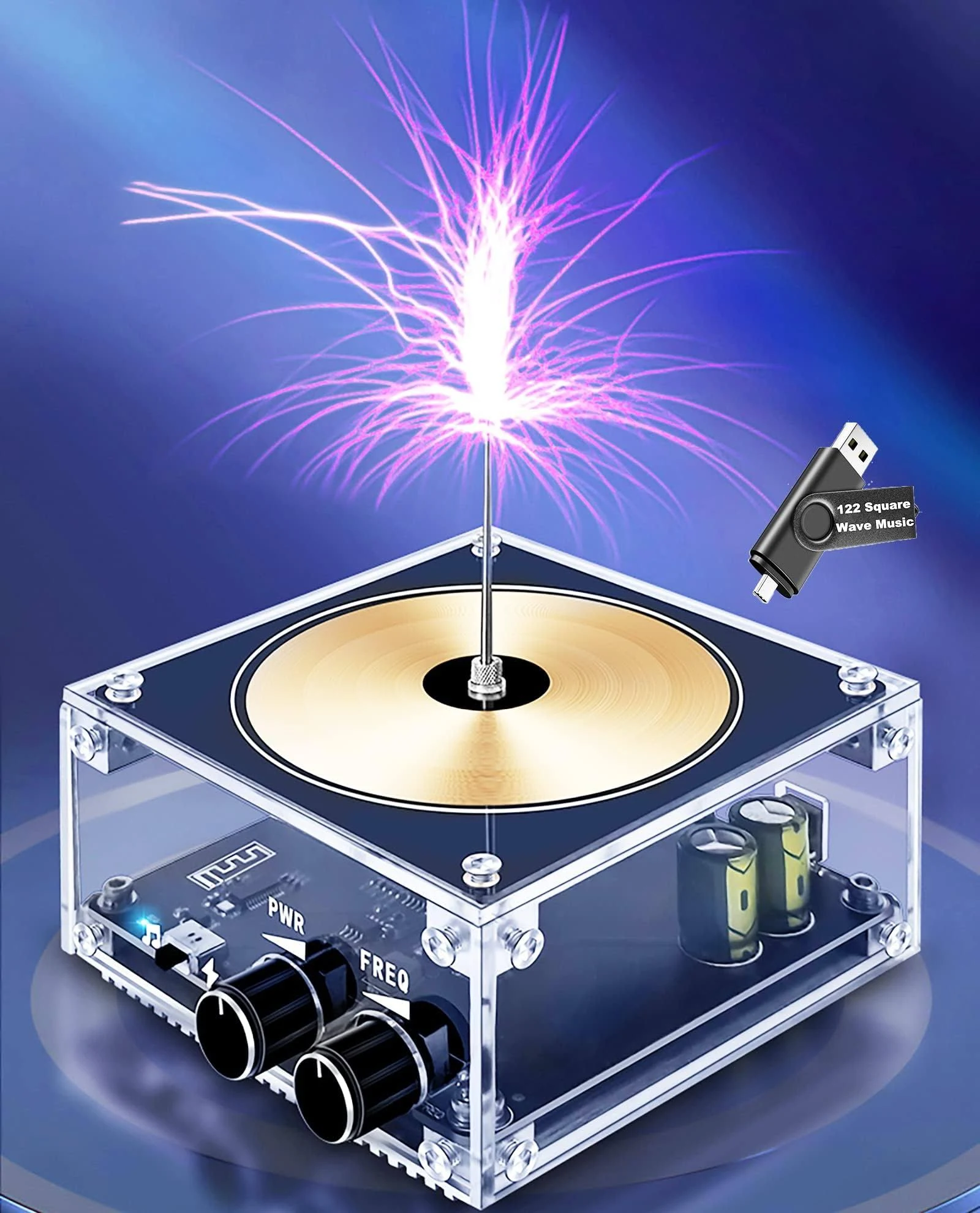 10 Cm Solid State Bluetooth Musical Tesla Coil