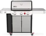 Weber - Genesis S-335 Natural Gas Grill - Stainless Steel