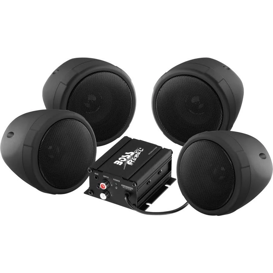 Boss Audio Systems Mcbk470b Motorcycle Bluetooth Speaker System