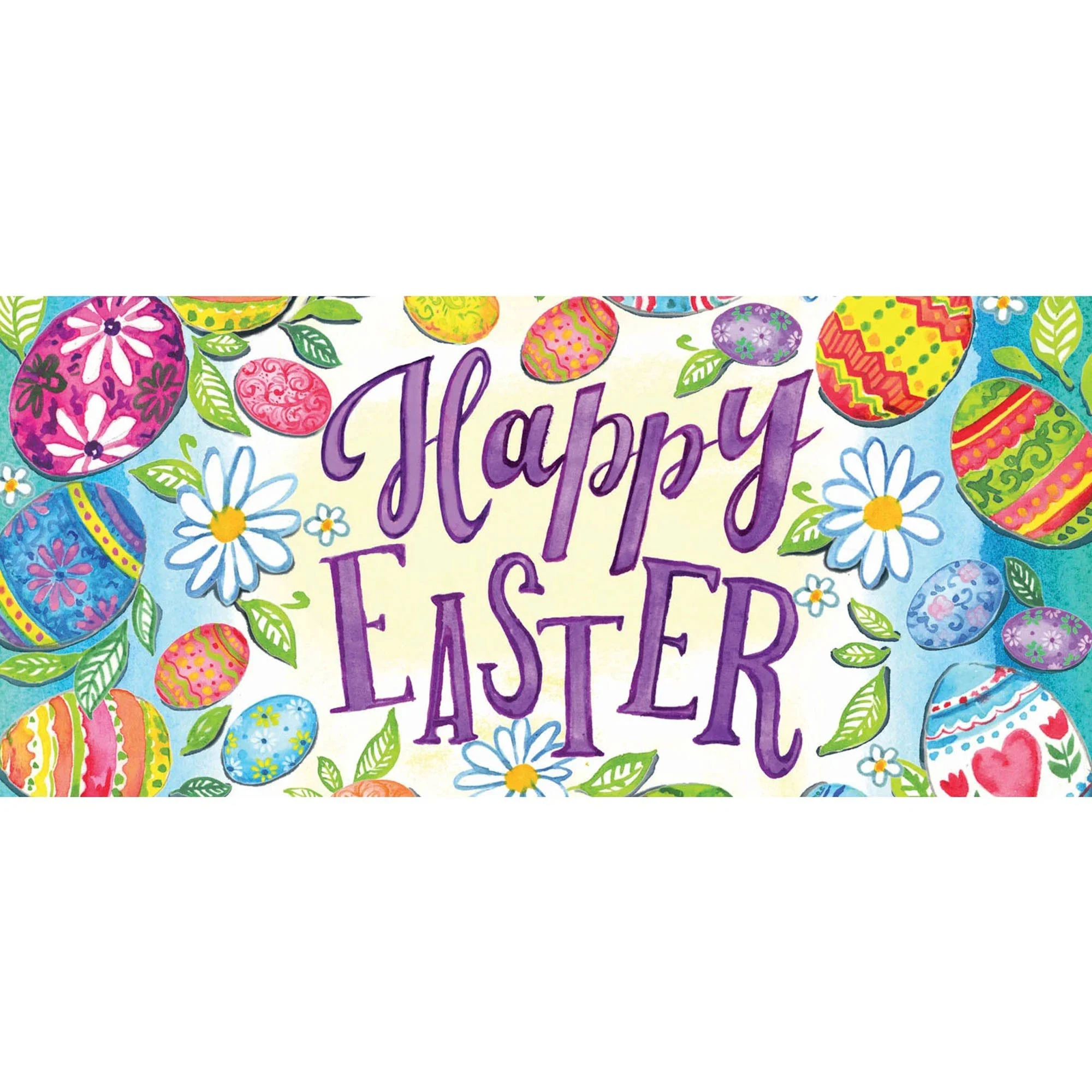 Evergreen Happy Easter Eggs Sassafras Switch Mat