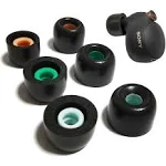 Memory Foam Eartips for Sony WF-1000XM4 Earbuds Tips Sony Earbuds Replacement Tips WF-1000XM5 WF-1000XM3 WF-SP900 WF-XB700 WI-1000X fit Charging Case 3 Pairs Black LMS