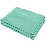 Outsunny Replacement Greenhouse Cover Tarp with 12 Windows for Ventilation & Zipper Door, Green - 20' x 10' x 7'