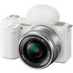 Sony Alpha ZV-E10 Mirrorless Camera with 16-50mm Lens - White