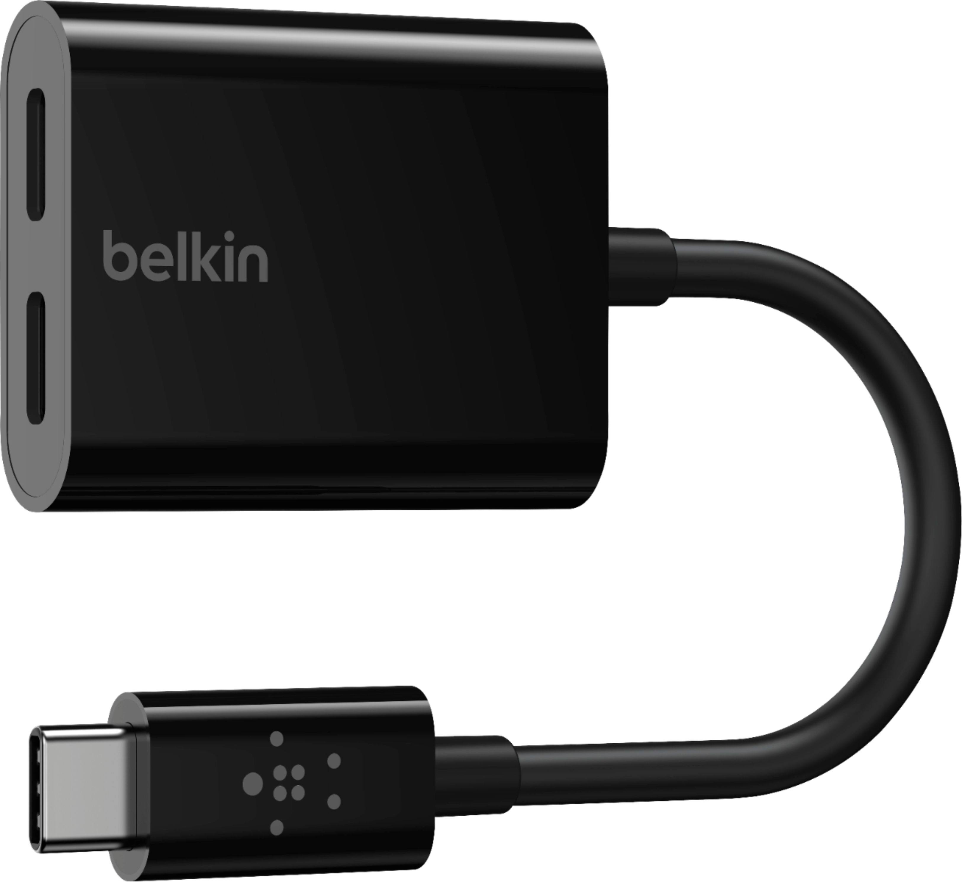 Belkin F7U081BTBLK USB-C Audio + Charge Adapter