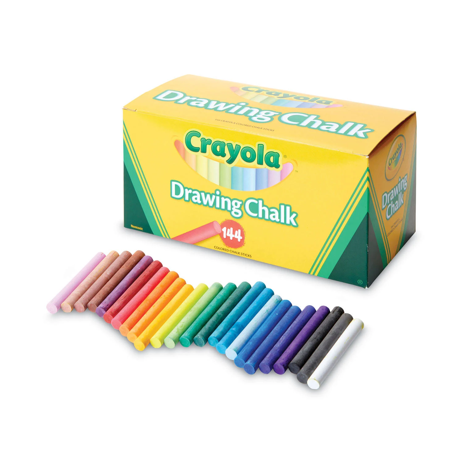 Crayola Colored Drawing Chalk - Assorted Colors, Set of 144