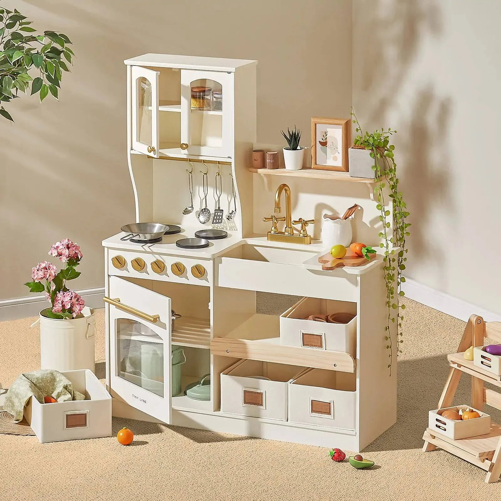 Tiny Land Trendy Play Kitchen - Montessori Organizer's Paradise