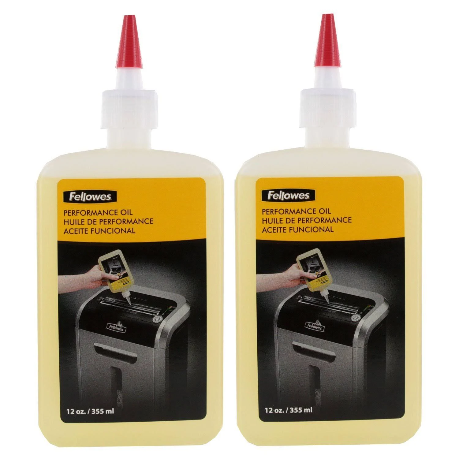 Fellowes 35250 Shredder Oil, 12 oz. Bottle w/Extension Nozzle