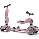 Scoot & Ride - Highwaykick 1 Children Adjustable Seated or Standing 2-in-1 Scooter Including Safety Pad for Tip Prevention - for Ages 1-5