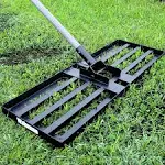 Walensee Lawn Leveling Rake, 7FT 30&#034;x10&#034; Levelawn Tool, Heavy Duty Effort Sav...