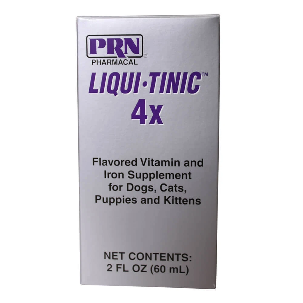 Liqui-tinic 4X Suplemento De Hierro Y Vitaminas Con Sabor Para Perros, Gatos,...