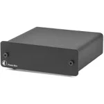 Black Phono Preamp with Line Output - Compact Size, MM/MC Cartridge Support