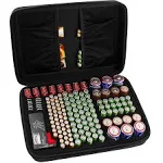 Comecase Hard Battery Organizer Storage Box, Carrying Case Bag Holder - Holds 148 Batteries AA AAA C D 9V - with Battery Tester BT-168 (Batteries are Not Included)