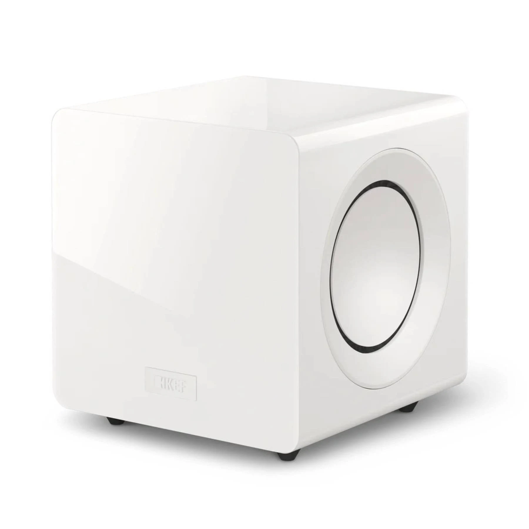 KEF KC92 Powered Subwoofer with Dual 9" Force-Canceling Drivers | White Gloss | electronicsexpo.com