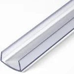 3/4in | Clear PVC U Channel Moulding | 12ft Length | Cut to (3) 48in Pieces