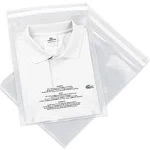 Spartan Industrial - 9" X 12" (1000 Count) Self Seal Clear Poly Bags with Suffocation Warning for Packaging, T Shirts & WFM - Permanent Adhesive