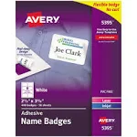 Avery Adhesive Name Badges