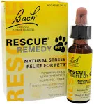 Bach RESCUE REMEDY Pet Natural Stress Relief for pets Homeopathic Dropper 10ml