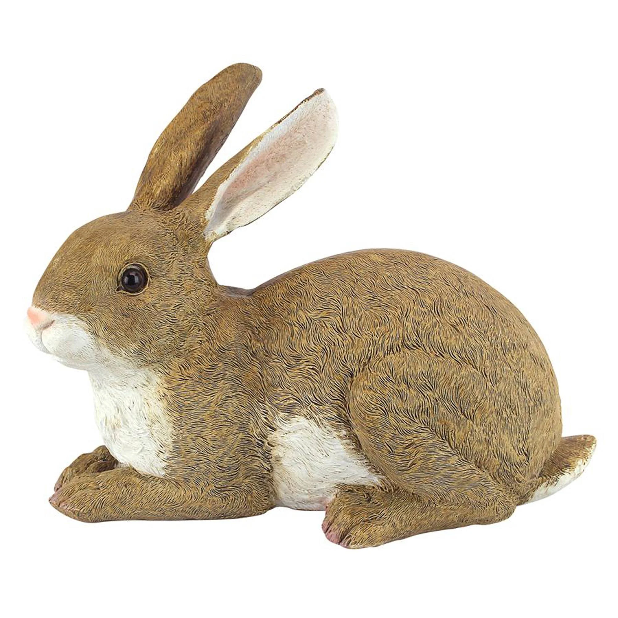 Design Toscano Bashful, The Bunny, Lying Down Garden Rabbit Statue (Set of 2)