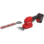 Craftsman V20 CMCSS800C1 8 in. 20 V Battery Hedge Trimmer with Shrub Shear Kit (Battery & Charger)