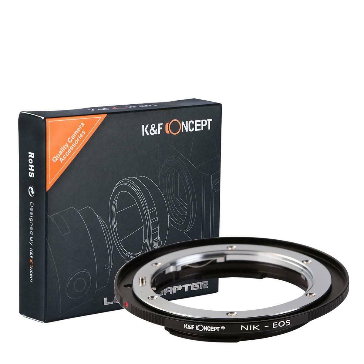 K&F Concept Lens Mount Adapter Nikon F/AF AI-S Lens to Canon EOS EF EF-