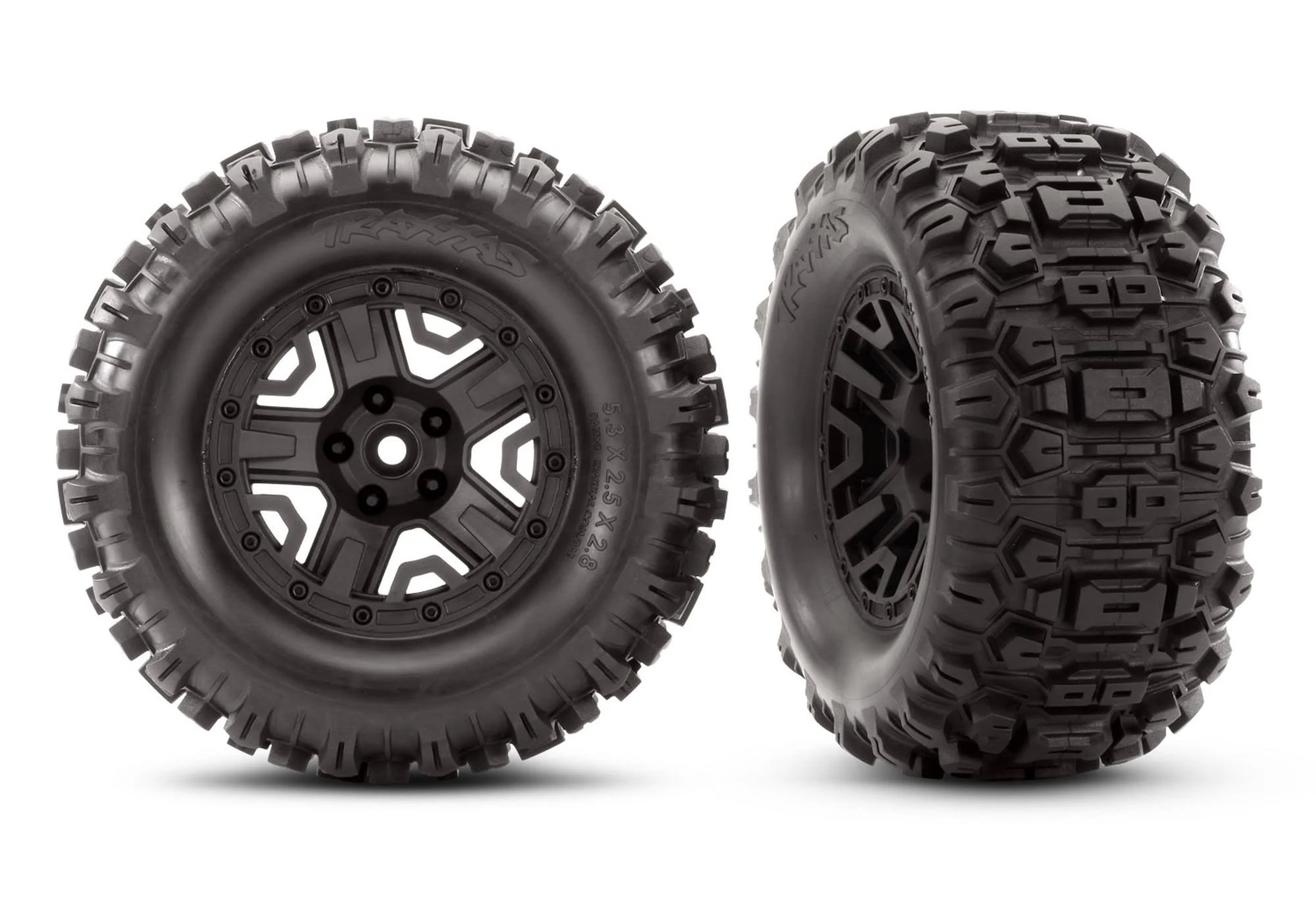 Traxxas 6792 - Sledgehammer Tires, 2.8" Wheels, Black