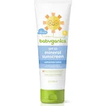 Babyganics SPF 50 Baby Mineral Sunscreen Lotion | UVA UVB Protection | Octinoxate & Oxybenzone Free | Water Resistant, Value Size, 8oz