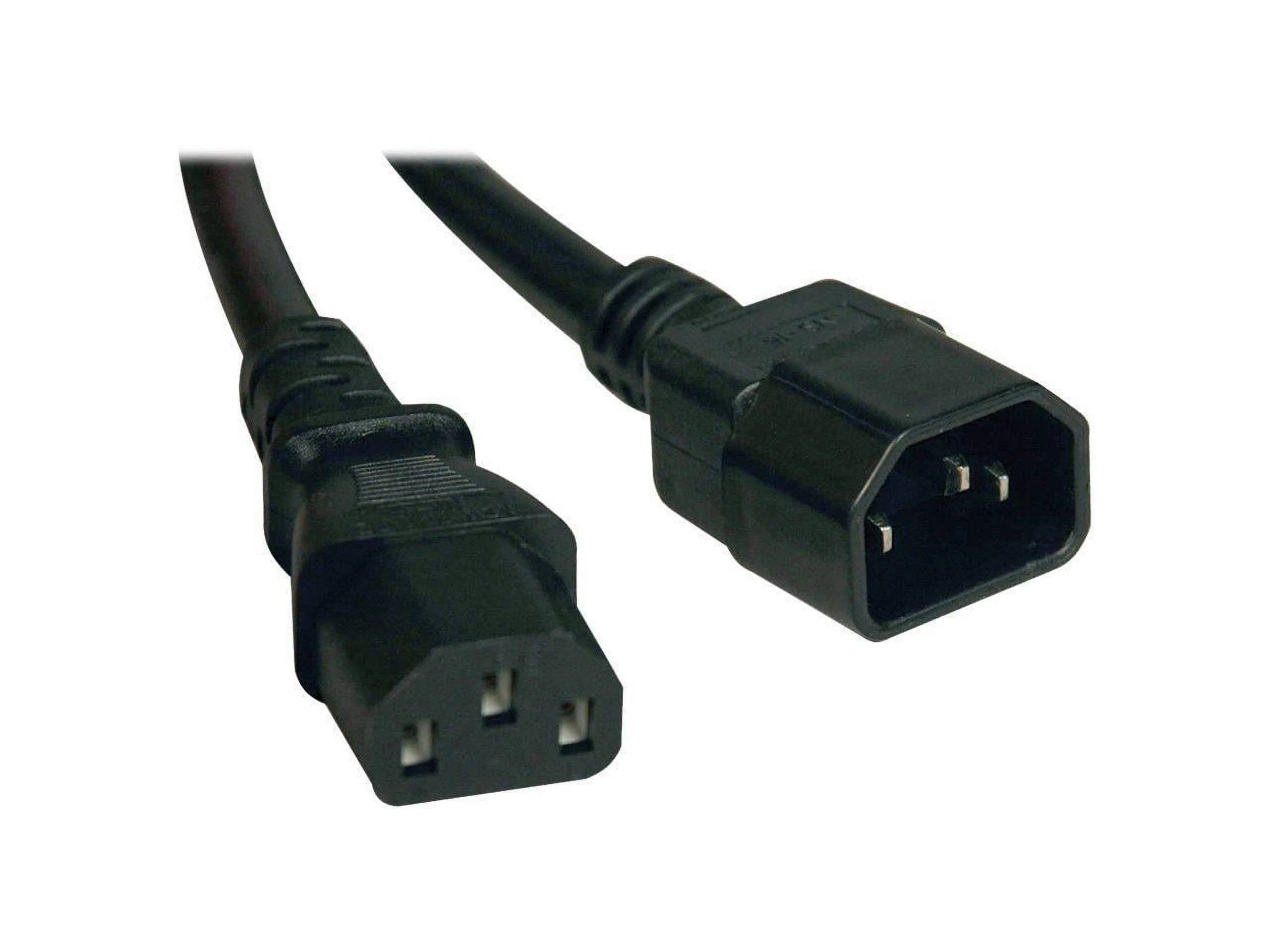 TRIPP LITE P005-003 Heavy Duty Power Extension Cord 15A 14AWG C14 to C13, 3-Feet Black