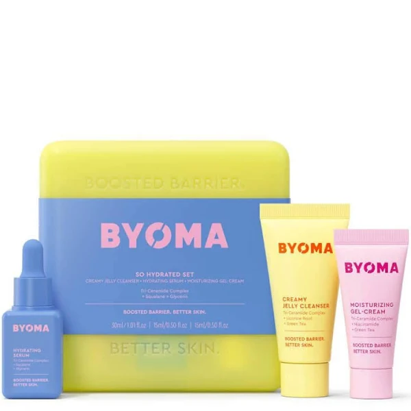 Byoma So Hydrating Trio ( Hydrating Serum Creamy Jelly Cleanser & Moisturizing Gel cream)