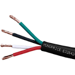 Monoprice Speaker Wire, CL2 Rated, 2-Conductor, 12AWG, 50ft, Black