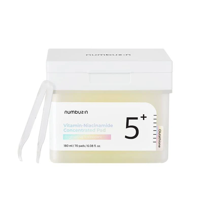 Numbuzin - Pads concentrés vitaminé à la niacinamide N°5 - 180ml/70 pads