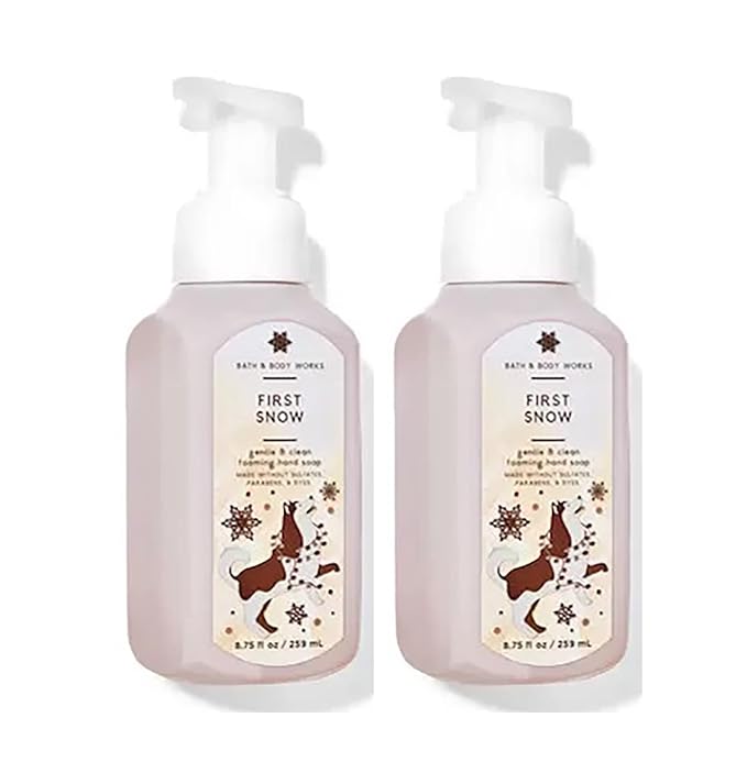 Bath & Body Works, Gentle Foaming Hand Soap, Fresh Sparkling Snow (2-Pack)